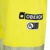 Oberon Hi-Vis 100% FR/Arc-Rated 12 oz Hoodie, Zipper Closure, Detachable Hood, Hi-Vis Yellow, XL ZFC206-XL